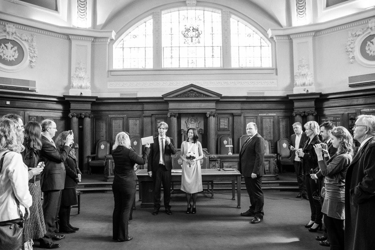 Islington town hall wedding photography